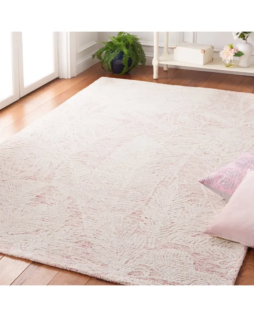 Metro Hand-Tufted Area Rug - Pink, Wool