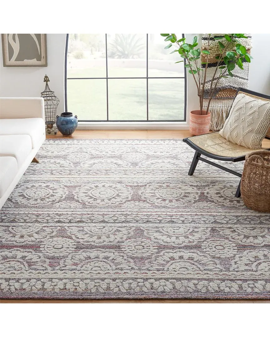 Metro Hand-Tufted Area Rug - Red, Polypropylene & Wool