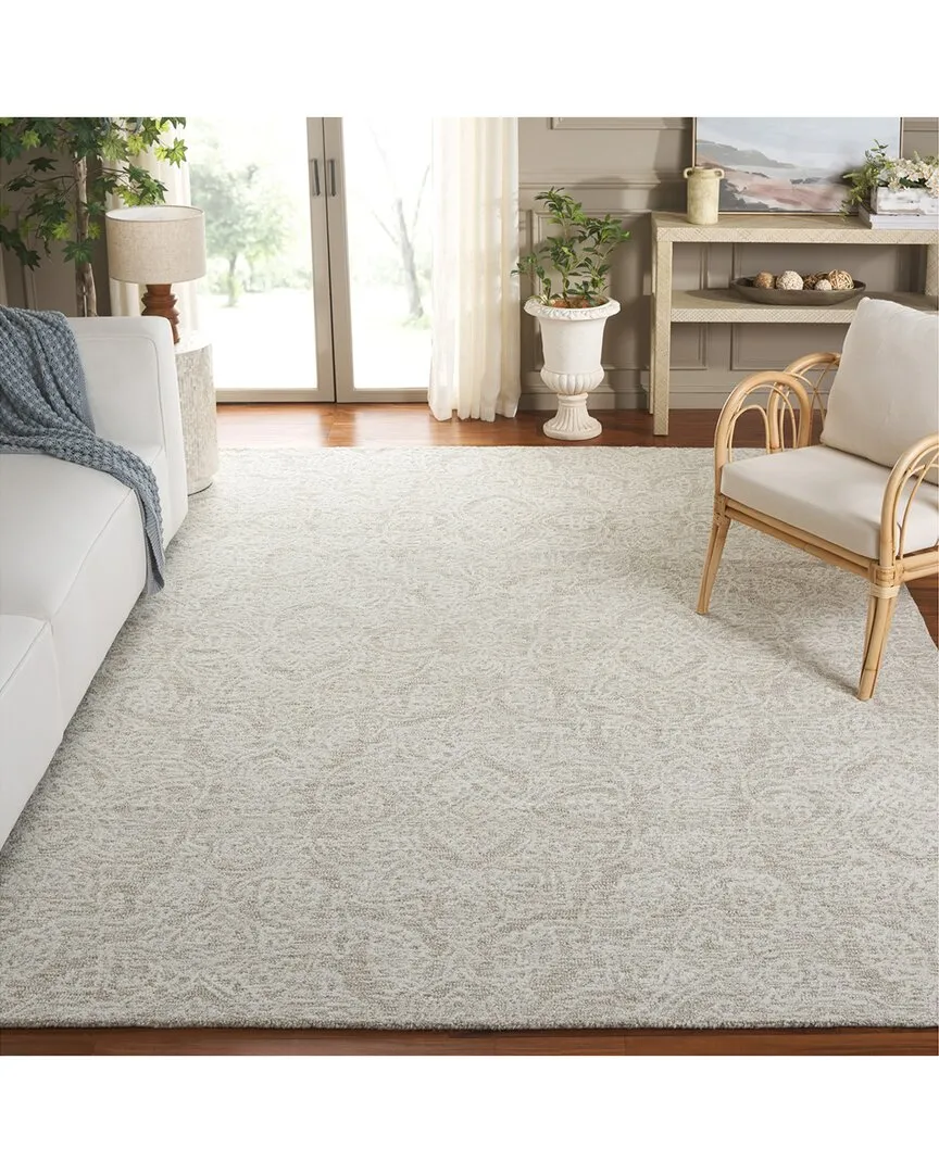 Metro Indian Wool & Cotton Rug - Beige image