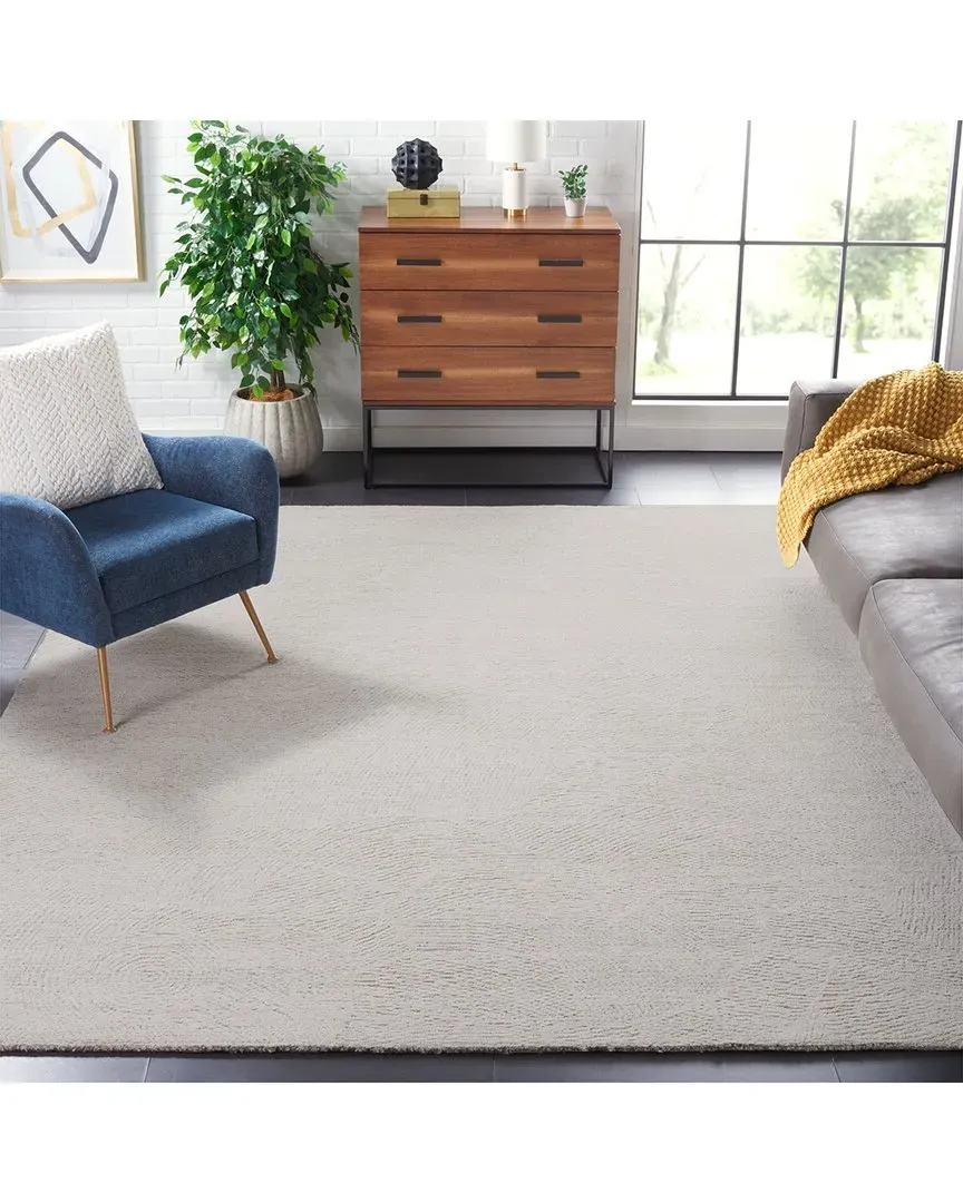 Metro Indian Wool & Cotton Rug - Beige