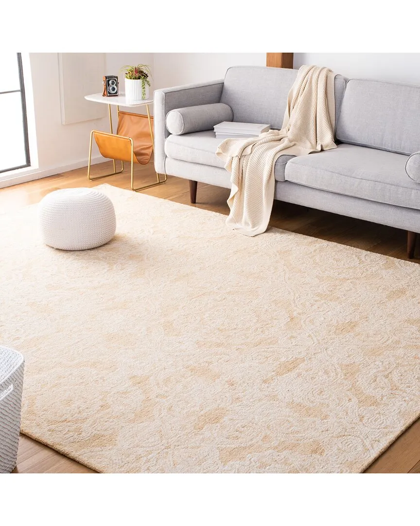 Metro Indian Wool & Cotton Rug - Gold