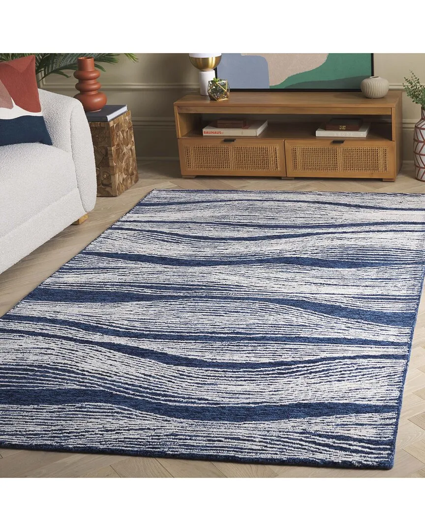 Metro Wool Pile Rug - Blue image