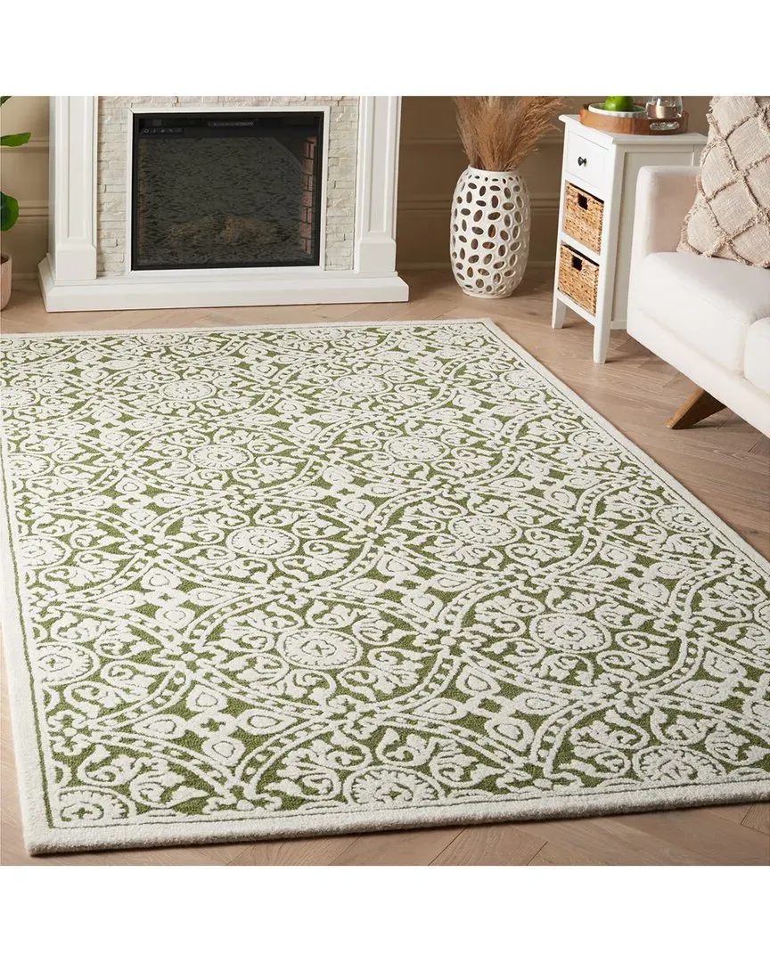 Metro Wool Pile Rug - Green