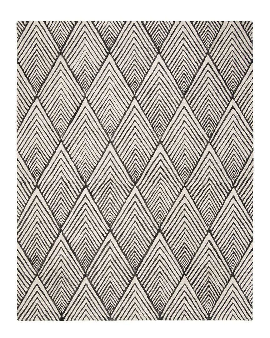 Micro-Loop Hand-Tufted Rug - Charcoal, Wool