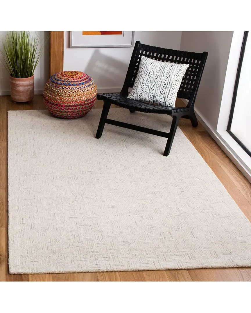 Micro-Loop Hand-Tufted Rug - Grey, Wool