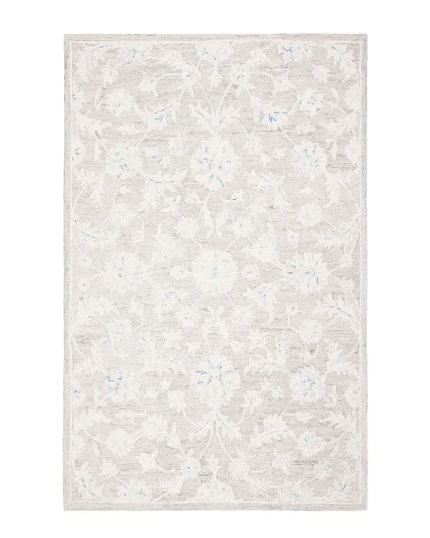 Micro-Loop Hand-Woven Rug - Grey, Wool