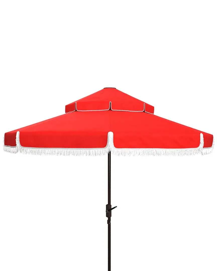 Milan 9Ft Double Top Umbrella - Red, Fabric image