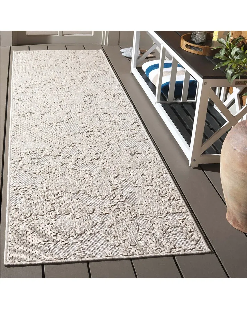 Milos Frost Power-Loomed Indoor/Outdoor Rug - Ivory