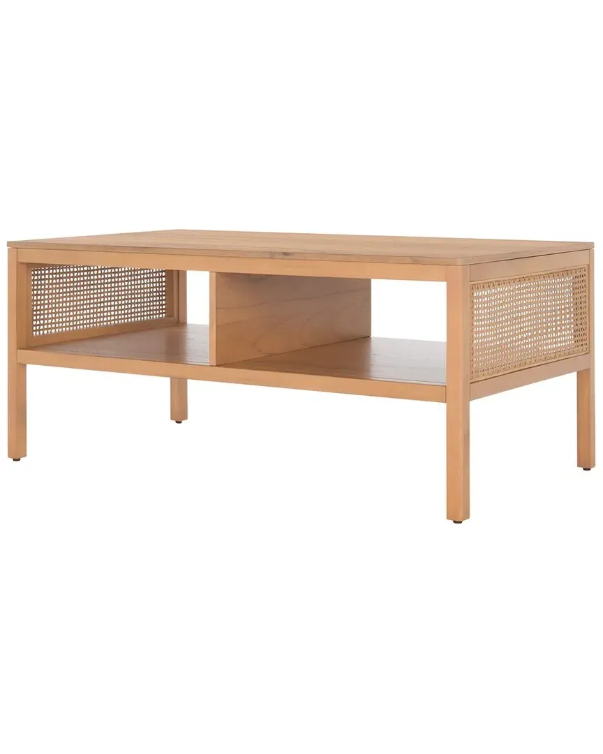 Miya Coffee Table with Storage - Natural, Rattan