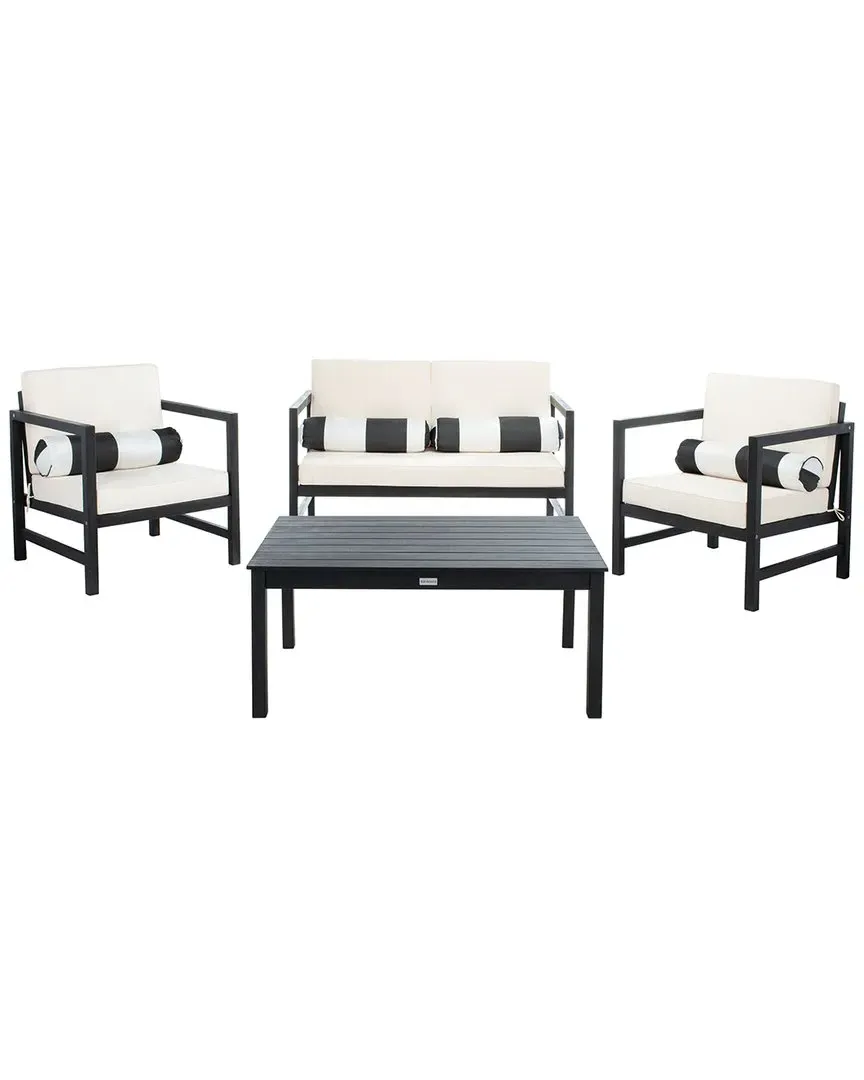 Montez 4pc Outdoor Set - Black, Wood image