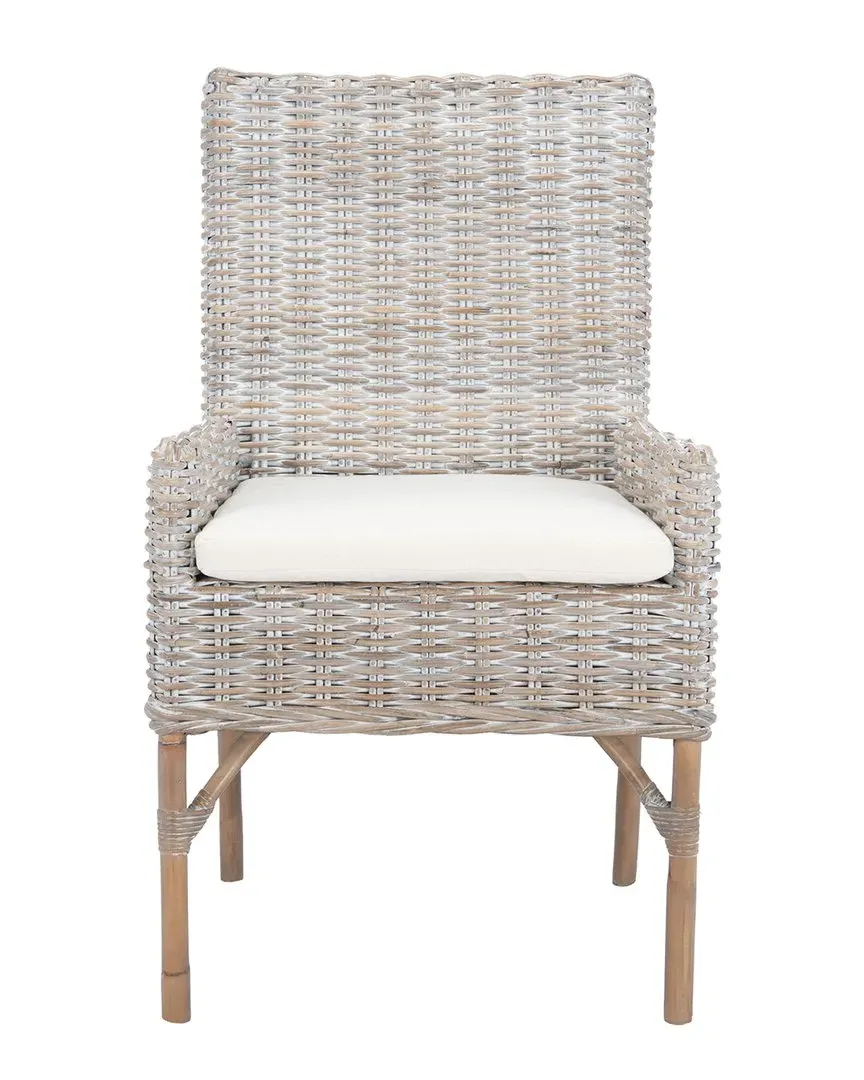 Nancy Rattan Accent Chair with Cushion - Grey image
