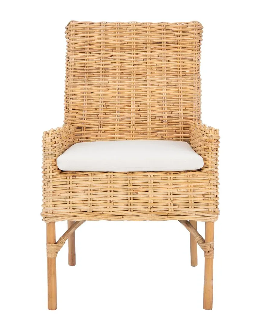 Nancy Rattan Accent Chair with Cushion - Natural