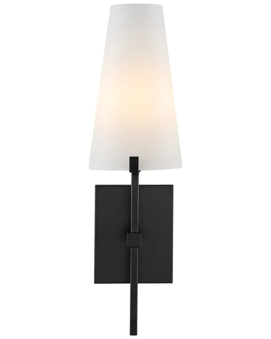 Nanda 6.75in Wall Sconce - Black, Metal image