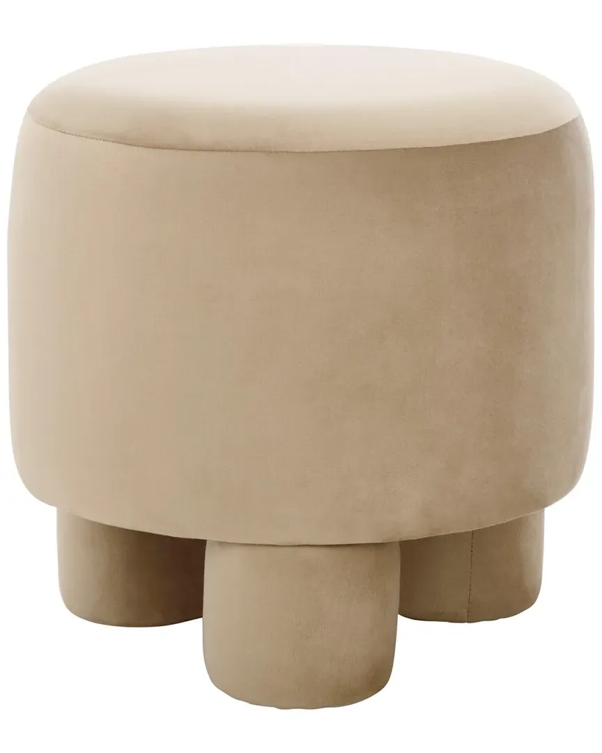 Naref Ottoman - Tan, Fabric