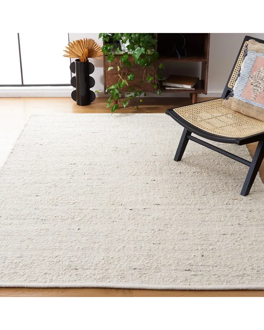 Natura Flat Weave Rug - Ivory, Wool Cotton