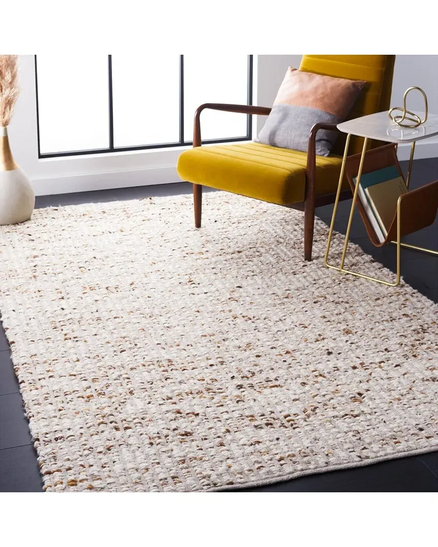 Natura Flat Weave Rug - White, Wool & Jute
