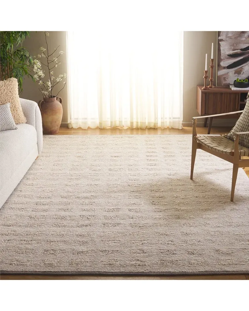 Natura Hand Woven Rug - Beige, Wool & Jute