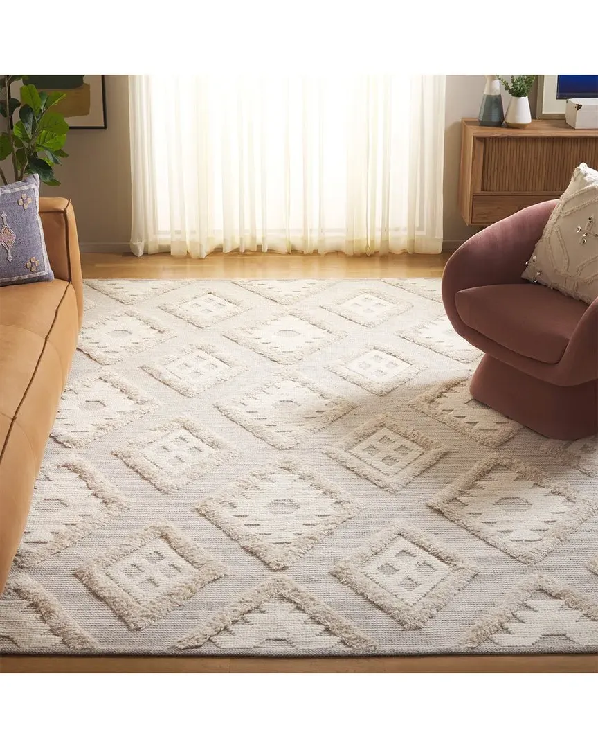 Natura Hand Woven Rug - Beige, Wool image