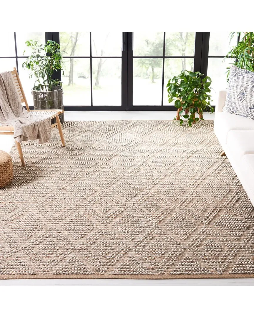 Natura Hand Woven Rug - Beige, Wool