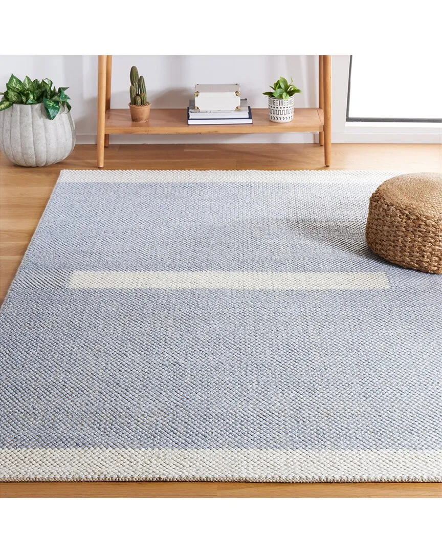 Natura Hand Woven Rug - Blue, Wool image