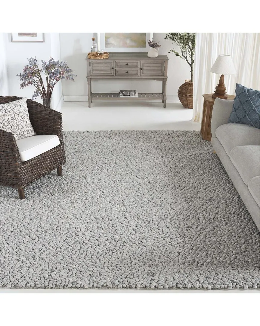 Natura Hand Woven Rug - Grey, Wool