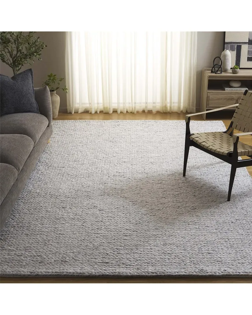 Natura Hand Woven Rug - Grey, Wool