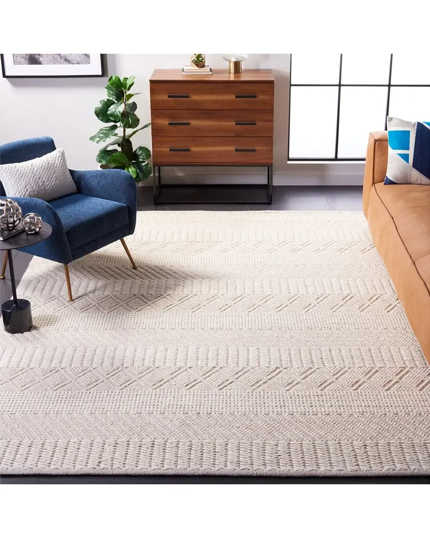 Natura Hand Woven Rug - Ivory, Wool