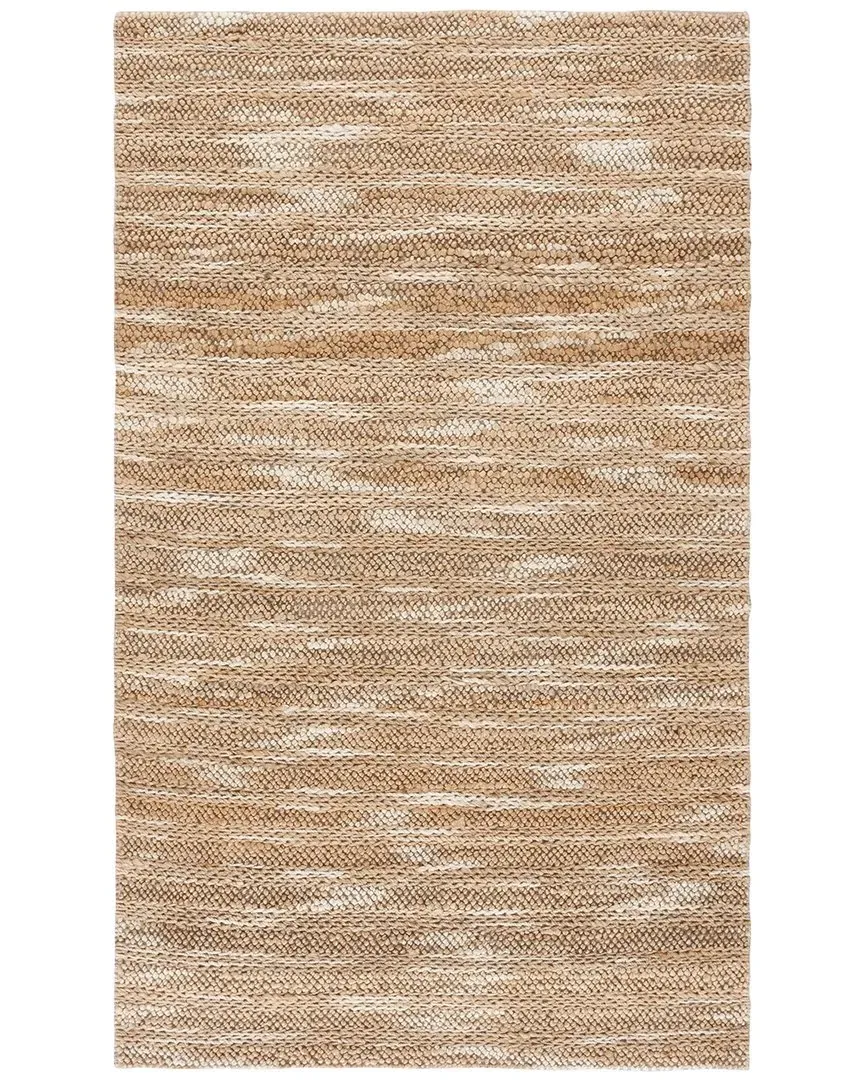 Natural Fiber Couture Jute Cotton Rug - Brown