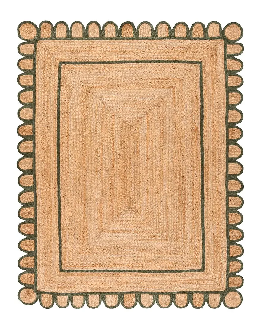 Natural Fiber Jute Rug - Olive