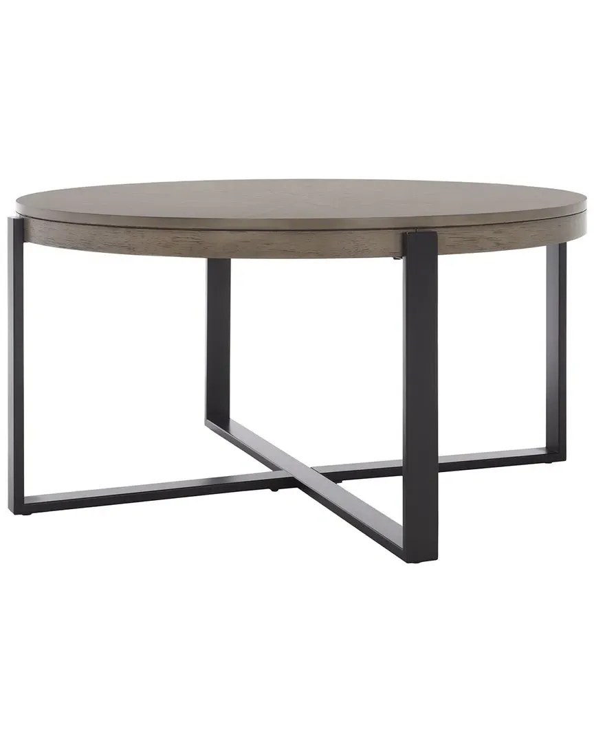 Navya Round Coffee Table - Grey, Metal