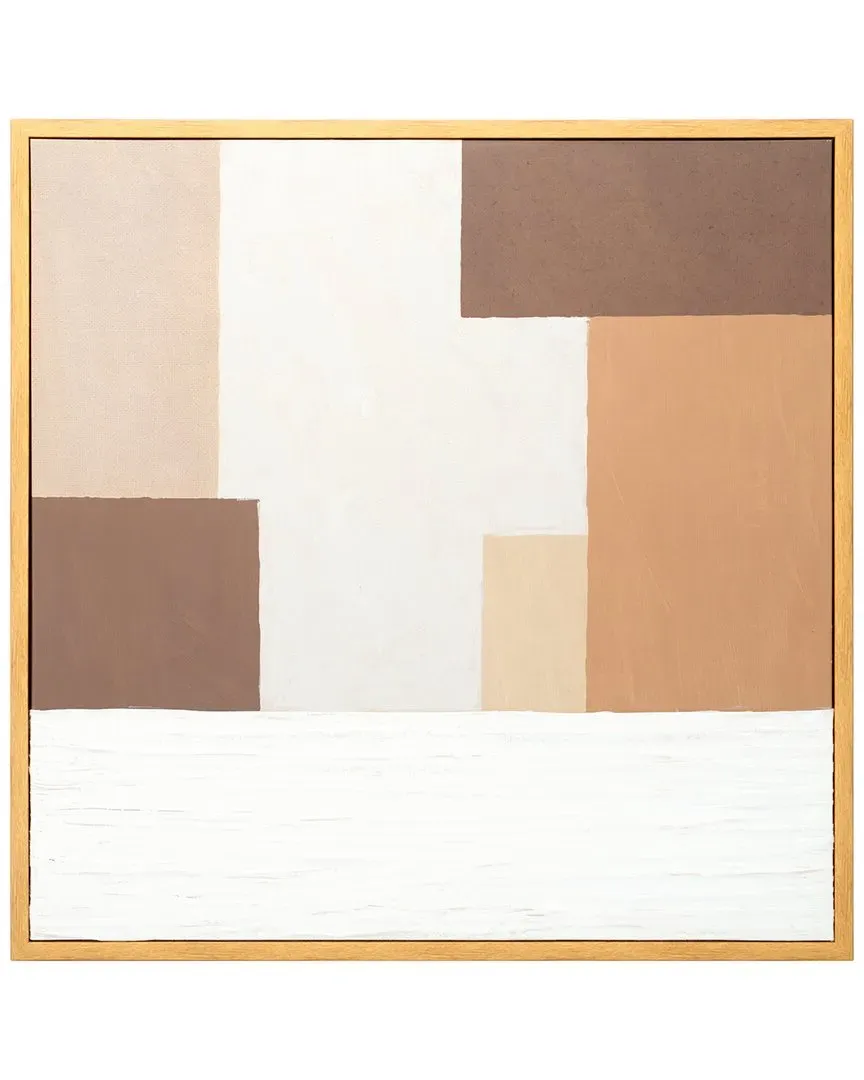 Neutral Location 36x36 Wall Art - Brown, Polyester Canvas image