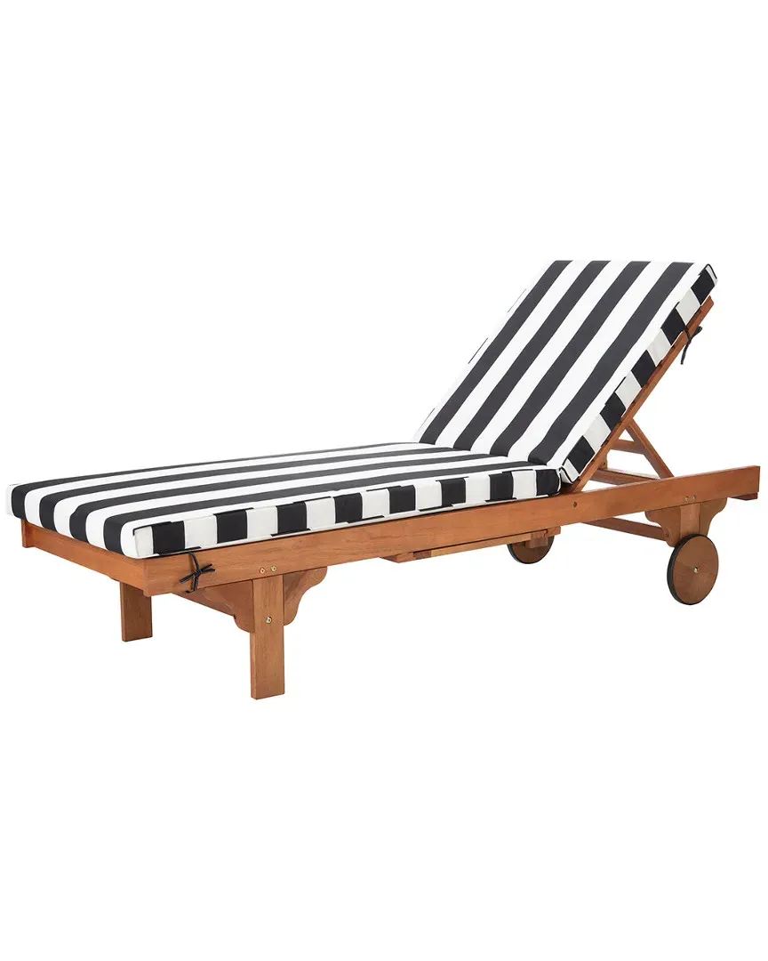 Newport Outdoor Lounge Chair - Yellow, Eucalyptus Wood image