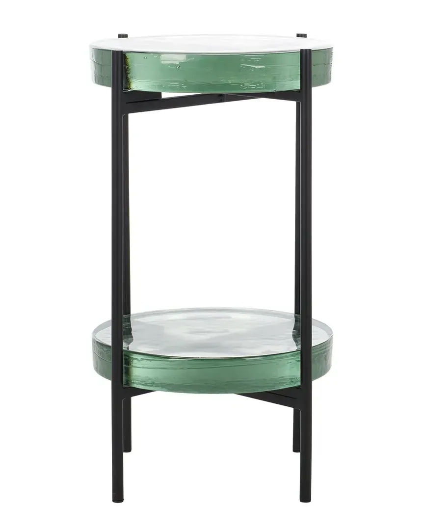 Noham Round Side Table - Clear, Glass image