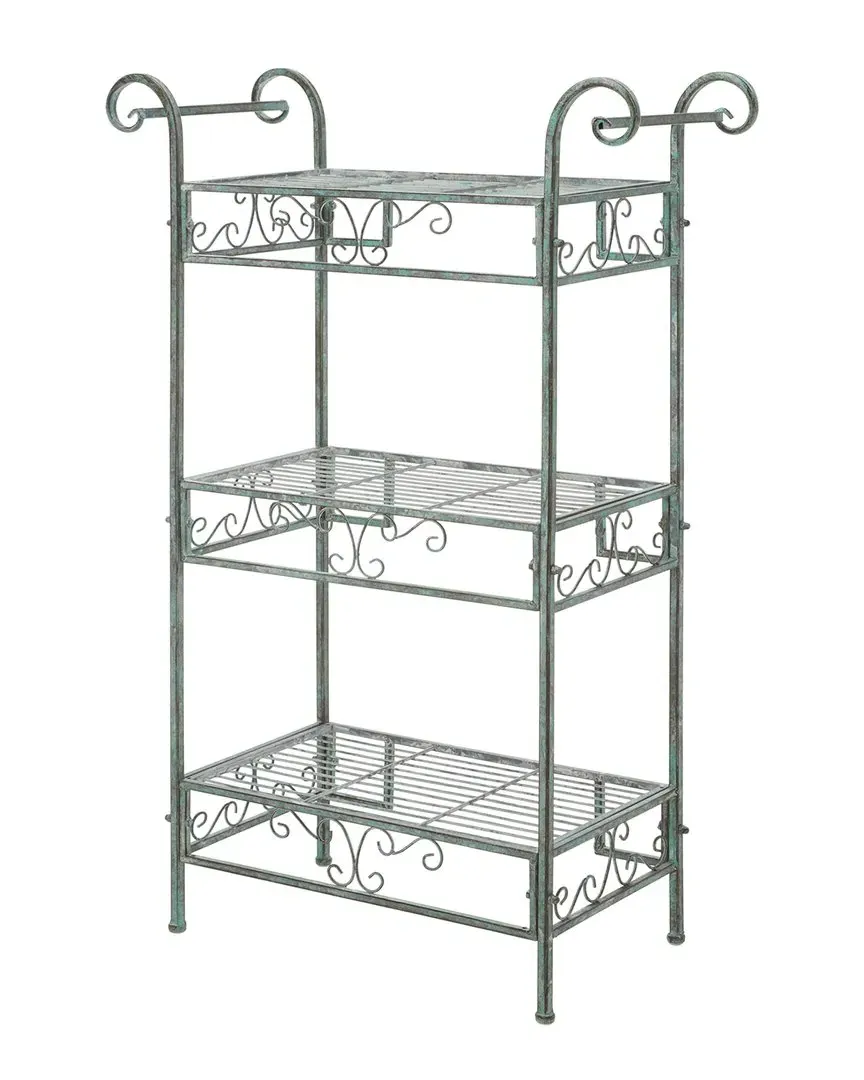 Noreen 3-Tier Shelf - Antique Green, Iron