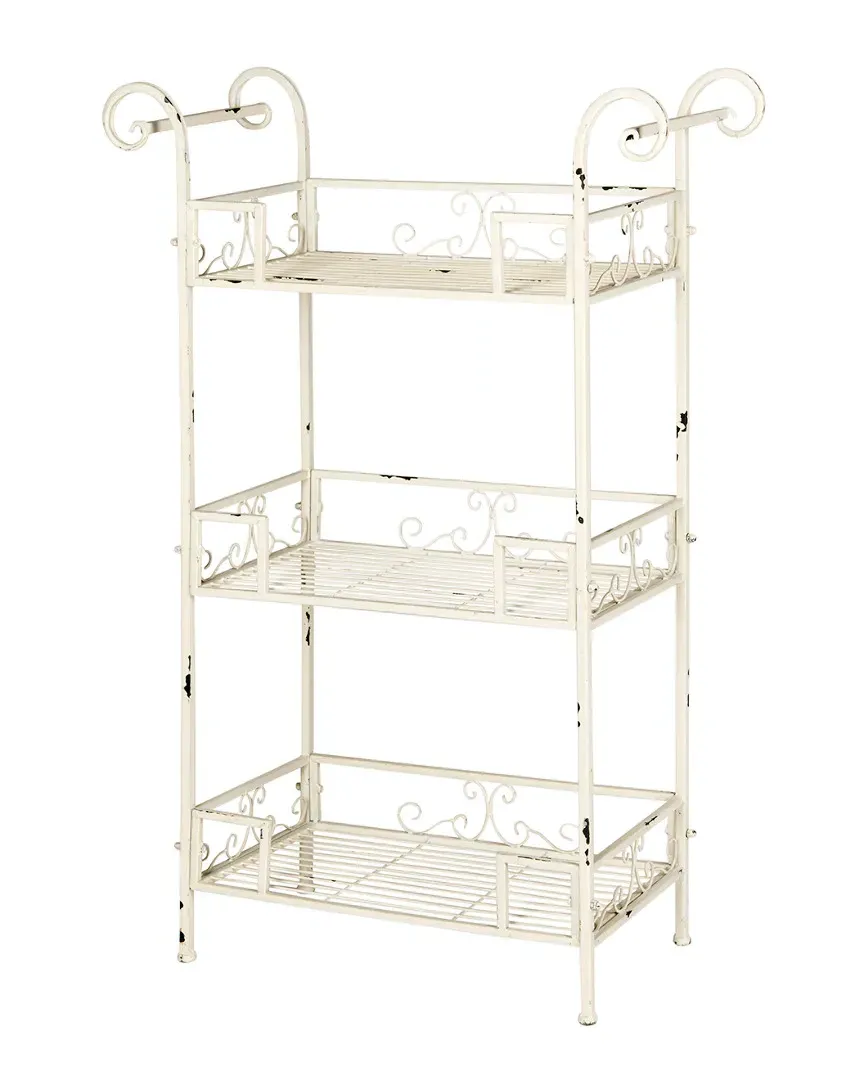 Noreen 3-Tier Shelf - Antique White, Iron