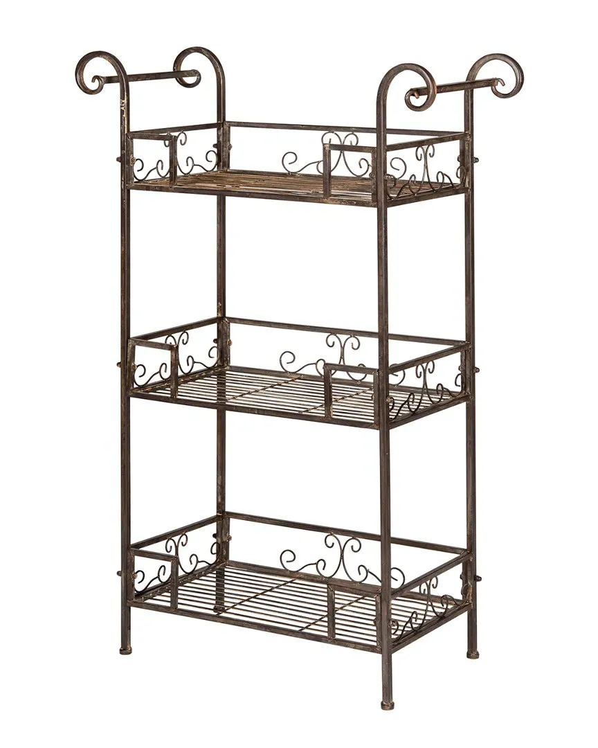 Noreen 3-Tier Shelf - Rustic Brown, Iron