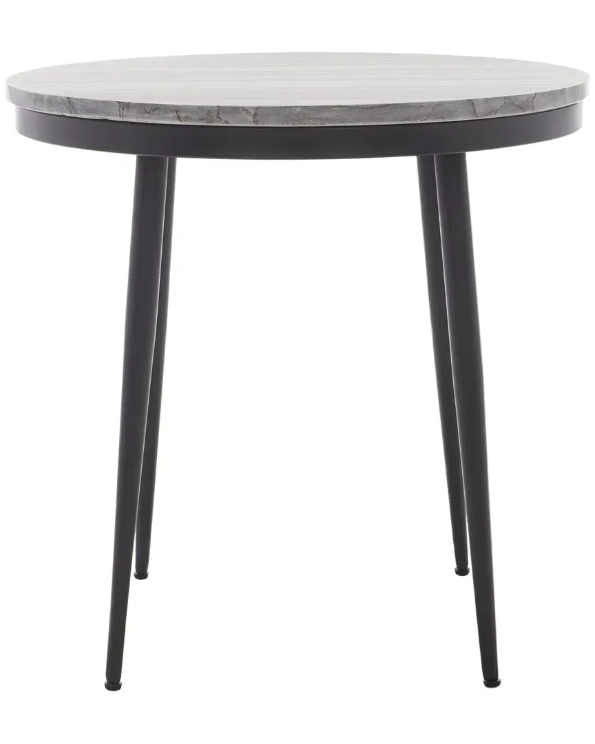Nylah Square Side Table - Grey, Marble
