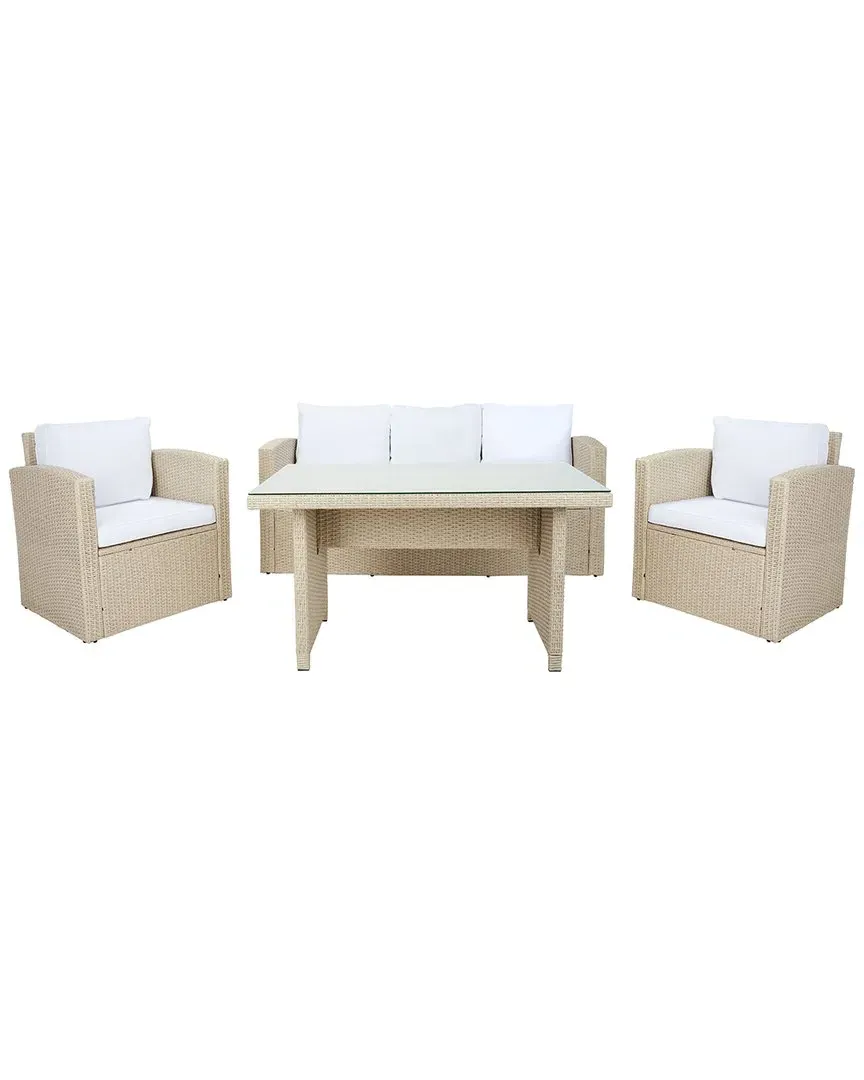 Nyra Dining Set - Beige, Wicker image
