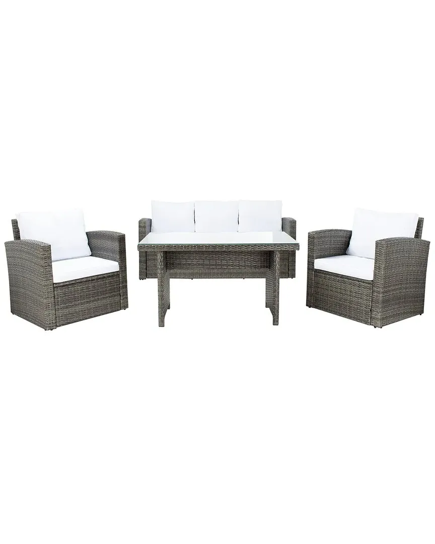 Nyra Dining Set - Grey, Wicker
