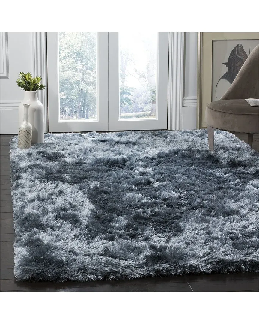 Ocean Shag Hand-Tufted Rug - Slate, Polyester
