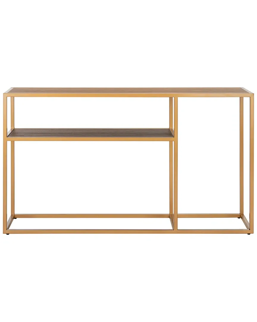 Octavia Console Table - Walnut, Gold image