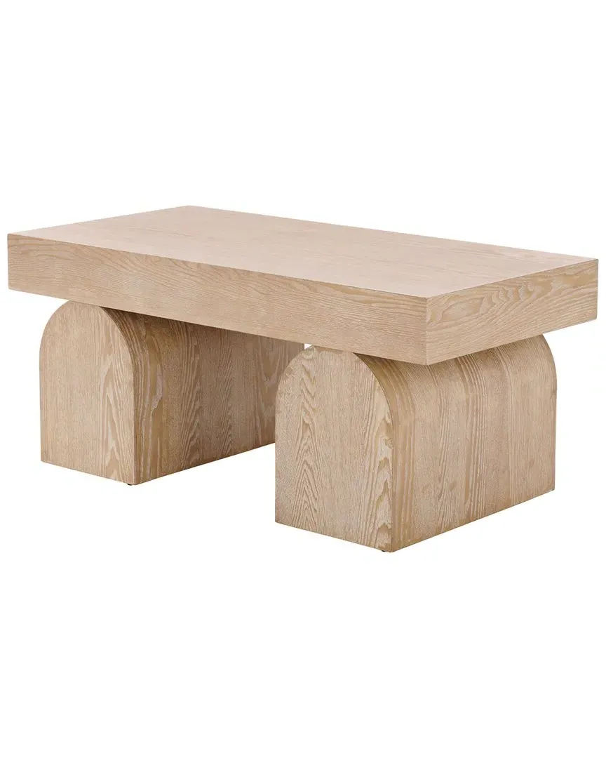 Okashu Coffee Table - Bleached White, Wood