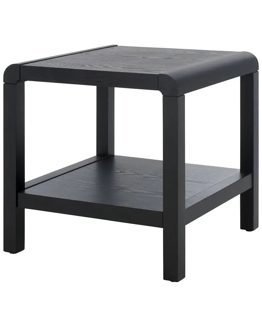 Omara 1-Shelf Side Table - Black, Wood image