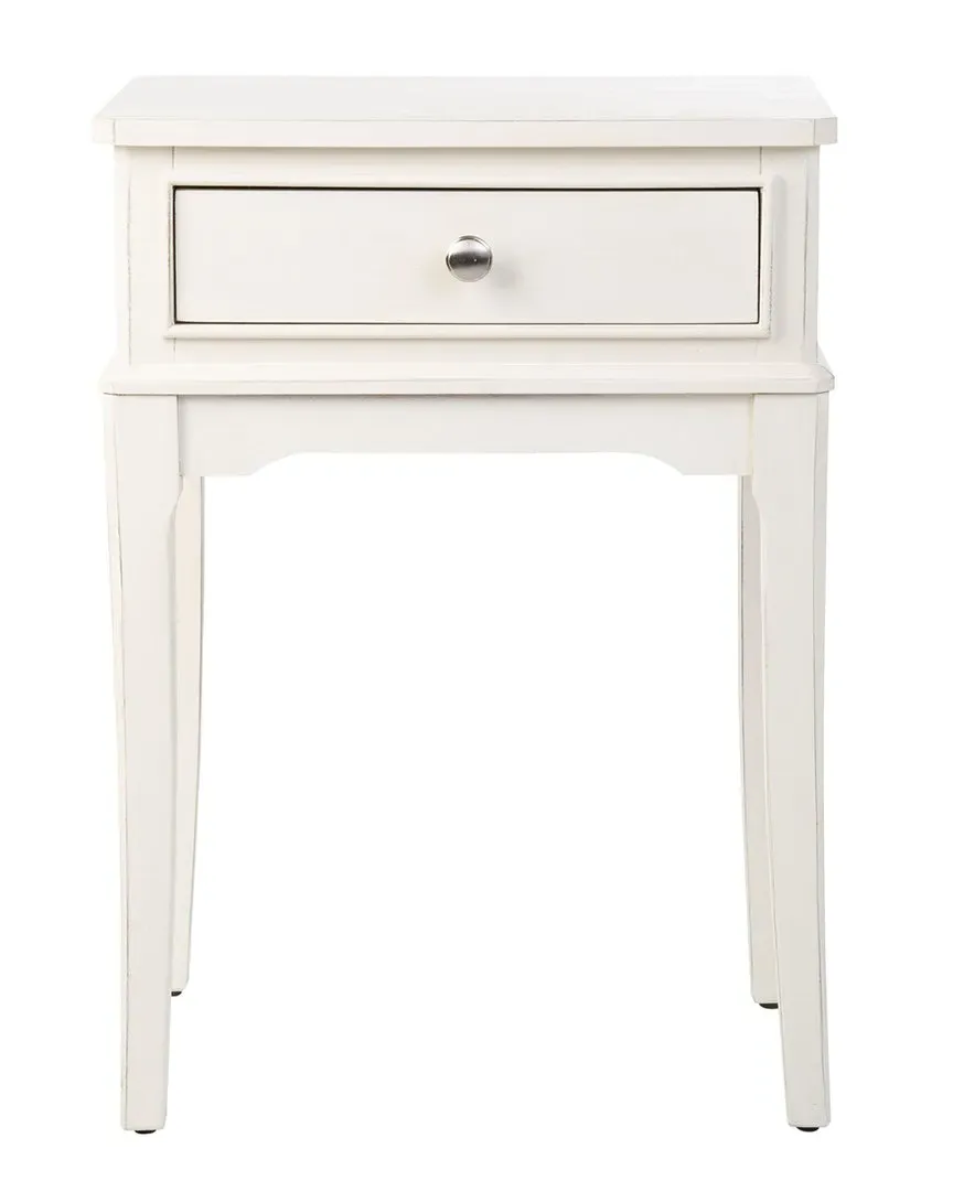 Opal 1-Drawer Accent Table - White, Wood image