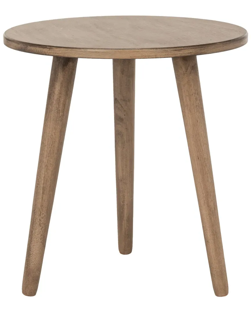 Orion Round Accent Table - Desert Brown, Pine