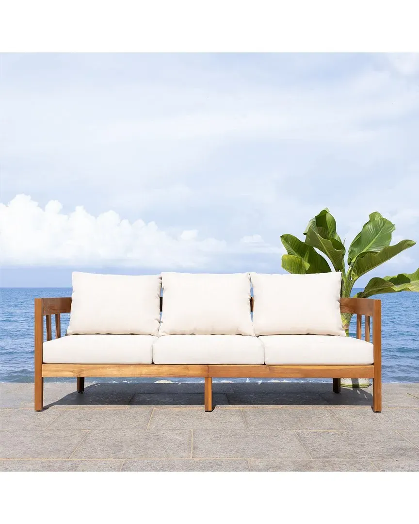 Owen 3-Seater Outdoor Sofa - Brown, Teak image