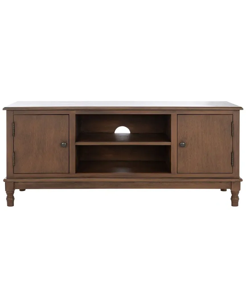 Ozark 2-Door Media Stand - Brown, Pine image