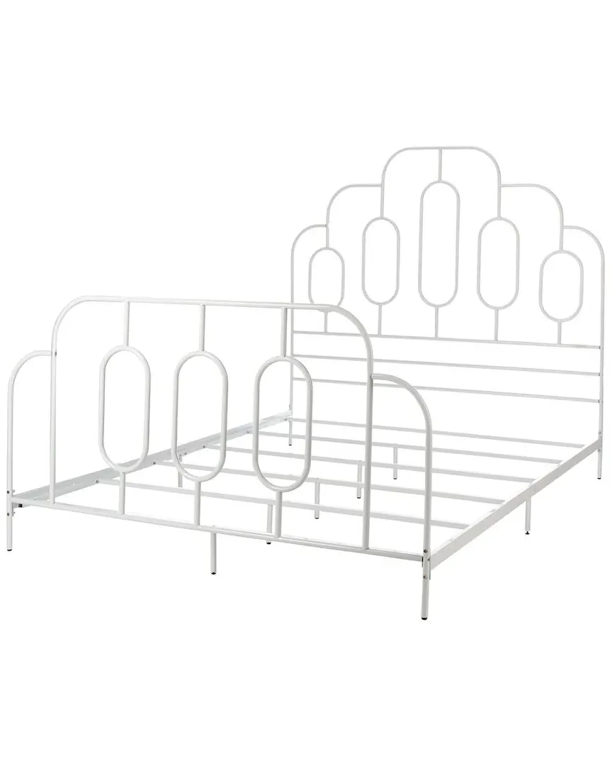 Paloma Metal Bed Frame - White