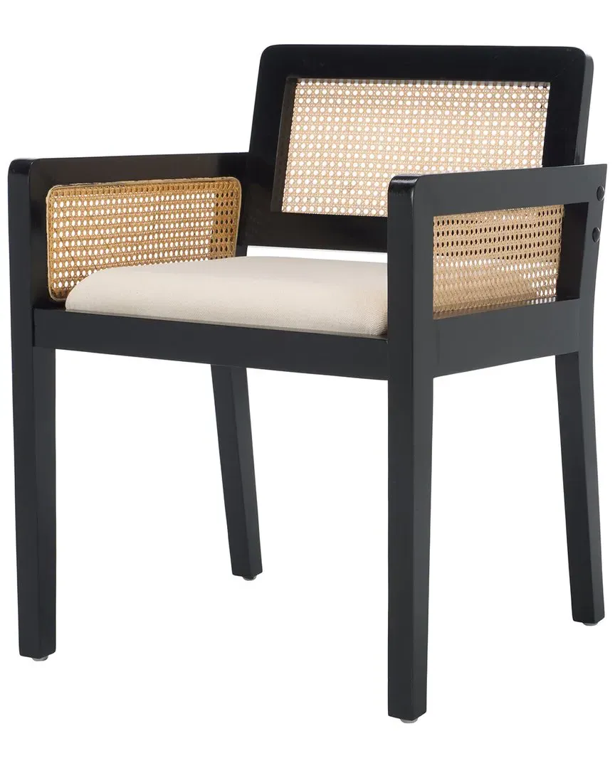 Patrina Armed Dining Chair - Black, Wood image
