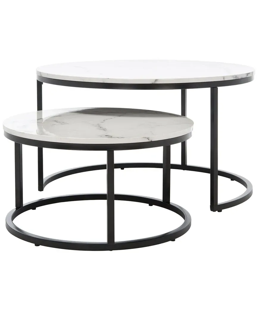 Peppino Round Nest Coffee Table - White image